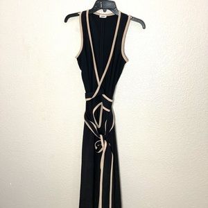 L’Agence Silk Wrap Wide Leg Jumpsuit Size 2